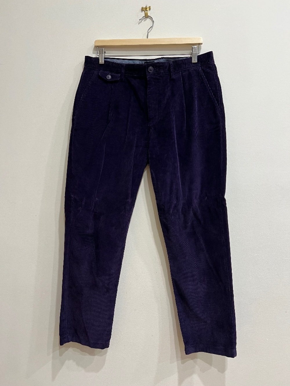 J.Crew Purple Corduroy Pleated Pants Relaxed Fit Men’s 32